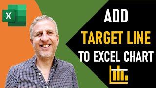 Add Horizontal Target Line to Excel Chart | Dynamically Format Columns | Include Scroll Bar