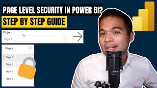 How to Implement PAGE-LEVEL SECURITY to hide and show pages based on Permissions // Power BI Guide