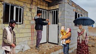 "Rainy day challenge: painting doors and windows with Amir's daughter!"