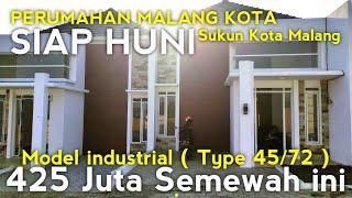 RUMAH MURAH SIAP HUNI DI SUKUN KOTA MALANG 425 JT + SHM RUMAH MALANG INDUSTRIAL ( Type 45/72m² )