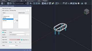 midas nGen : Import DWG Modeling