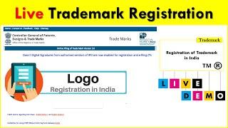 Trademark Registration Live Demo | Live Trademark Registration | Logo | Brand | Word Registration