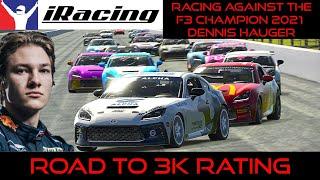 iRacing Against Dennis Hauger F3 2021 Champion | Road To 3k Rating