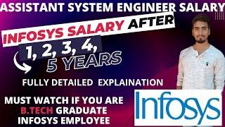 INFOSYS EMPLOYEES SALARY AFTER 1, 2, 3, 4, 5 YEARS  |  ASSISTANT SYSTEM ENGINEER