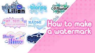 How to make a watermark ! ll kinda lazy ll IBIS PAINT X ll tutorial ll read description ll