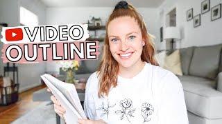 HOW I OUTLINE MY YOUTUBE VIDEOS: What I do to plan my YouTube videos before I film | THECONTENTBUG