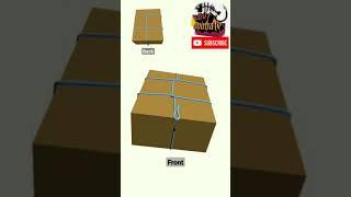How to tie box/books two parallels SIMPLE AND EASY || CARA MENGIKAT BOX/BUKU