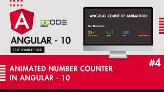Animated Number Counter In Angular 10 | Increment Counter In Typescript