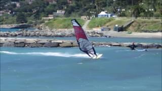 Windsurf in slow motion: Power jibe