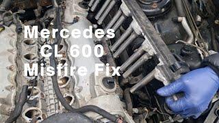 Mercedes CL 600 V12 Manifold dismantle and coil change for multiple misfire fault Part 1