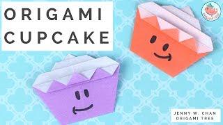 Origami Cupcake Tutorial - How to Fold an Origami Cupcake - Paper Crafts Resource for Teachers