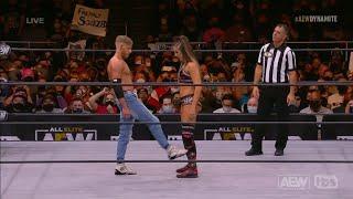 Orange Cassidy tries with Britt Baker