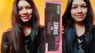 Hair straightening kit at home! #streax canvo straightening kit! Review & demo. #hairtreatment