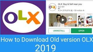 How to Download Old OLX || How to Download old version OLX