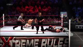 WWE '13 Extreme Rules Simulation Team Hell No Vs.The Shield (WWE Tag Team Championships)