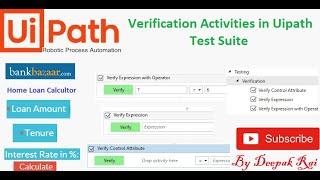 How to Verify Testcase activity in Uipath