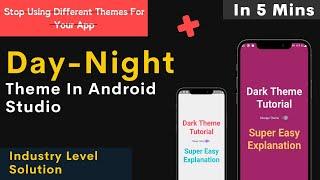 how to create dark mode for your android app | how to implement dark mode in android apps
