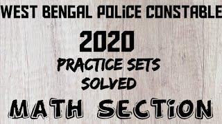 wbp constable mains exam practice sets solution|Math section solved