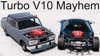 2020 Supercar Engine In A 60 Year Old Sedan! BeamNG. Drive