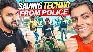 We Saved Techno Gamerz From Police | Assassin Family | GTA 5 Grand RP #67
