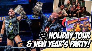 CAPPING OFF 2024 WITH FIREBALLS! || WWE Holiday Tour 2024 & New Year's Eve Vlog