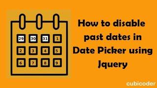 Disable Past Date in Date Picker using jQuery | Validate Past Date in Date Picker using jQuery