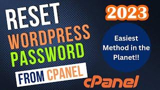 How to Change WordPress Password From cPanel (2024) | MUST KNOW TRICK