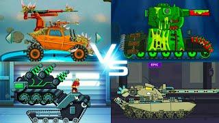 TANK COMBAT WAR BATTLE Vs HILLS OF STEEL Vs GERAND TANK Vs CLASH OF FANS MAX LEVEL ALL TANK UNLOCKED