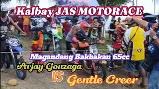 Battle of 65cc final heat.Kalbay JAS race. Arjay Gonzaga vs Gentle Creer.Gandang Bakbakan