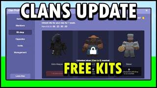 SO ROBLOX BEDWARS ADDED CLANS... (FREE KITS)