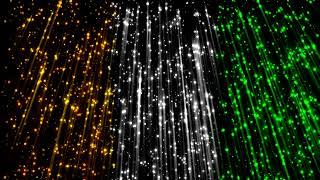 India Tricolor Glittery particles Rain Background video | Copyright Free Video Background