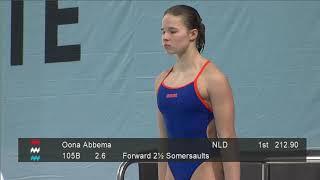 Girls A 1m final - Eindhoven Diving Cup 2020