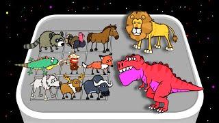 Merge Animal Monster: My Perfect Zoo - Dinosaur Monster vs All Wild Animals, Epic Merge Fight