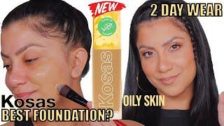 2 DAY WEAR TEST *new* KOSAS REVEALER SKIN IMPROVING FOUNDATION *oily skin* | MagdalineJanet