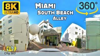 Miami - South Beach Alley - VR 360 8K Video