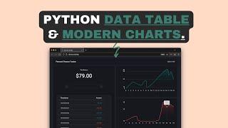 Python Data Tables and Modern Charts - Flet Tutorial