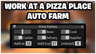 BEST Work at a Pizza Place Auto Farm GUI - (ROBLOX)