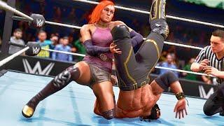 WWE 2K20: Becky Lynch vs Seth Rollins, Intergender wrestling