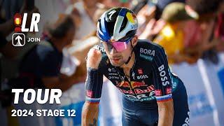 Primoz Roglic Crashes Badly Before Sprint | Tour de France 2024 Stage 12 | Lanterne Rouge x JOIN
