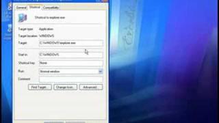 Windows Explorer - Creating a Shortcut