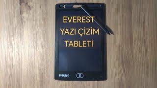 EVEREST LCD YAZI ÇİZİM TABLETİ İncelemesi -Everest Ev-DY100