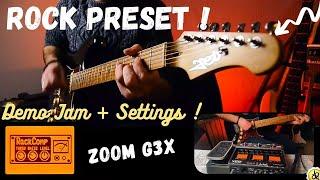 Zoom G3X Preset : DEMO Jam + SETTINGS ! | Marshall Rock tones ?