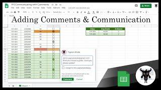Google Sheets Beginners: Communicating with comments (19)