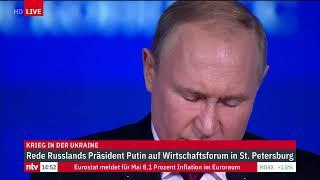 LIVE: Putin spricht beim Wirtschaftsforum in Sankt Petersburg