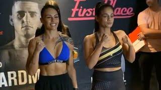 Cherneka Sugar Neekz Johnson vs. Melissa Esquivel - Weigh-in Face-Off - (SLB Fight Night) - [Boxing]