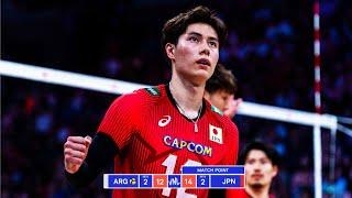 Ran Takahashi Dominated Against Argentina in Volleyball Nations League 2023 !!!