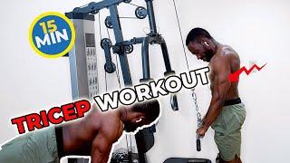 15 Minute Tricep Workout | Multi Gym Exercise Machine Follow-Along