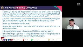 Marketing Love Languages Live Webinar Replay (Gal Ezra - October 15, 2024)