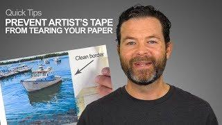 How To Prevent Tape From Tearing Your Art or Paper