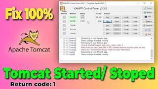 Fix Tomcat started /stopped with errors, return code:1